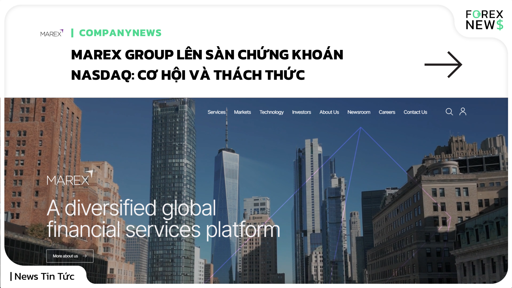 Marex group lên sàn chứng khoán Nasdaq. Cơ hội và thách thức